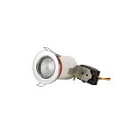 Agni GU10 Fixed Fire Rated Downlight, Polished Chrome, Cut Out: 68mm