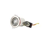 Agni GU10 Adjustable Fire Rated Downlight, Satin Nickel, Cut Out: 75mm