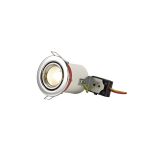 Agni GU10 Adjustable Fire Rated Downlight, Polished Chrome, Cut Out: 75mm