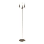 Banyan 3 Light Switched Floor Lamp Without Shade, E14 Satin Nickel