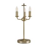 Banyan 3 Light Switched Table Lamp Without Shade, E14 Champagne Gold