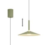 Calice 32cm Rise And Fall Pendant, 9W LED, 3000K, 800lm, Green/White, 3yrs Warranty