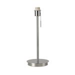 Carlton Round Flat Base Large Table Lamp Without Shade, Switched Lampholder, 1 Light E27 Polished Chrome