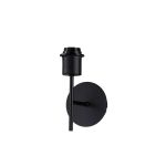 Carlton 1 Light Switched Wall Lamp Without Shade, E27 Satin Black