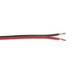 Cavo 1m 2 Core Figure 8 0.5mm Black/Red Cable Suitable For Wiring LED Items (qty ordered will be supplied as one continuous length)