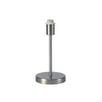 Cedar Round Base Small Table Lamp Without Shade, Inline Switch, 1 Light E14 Satin Nickel