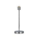 Cedar Round Base Medium Table Lamp Without Shade, Inline Switch, 1 Light E27 Polished Chrome