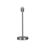 Cedar Round Base Medium Table Lamp Without Shade, Inline Switch, 1 Light E27 Satin Nickel