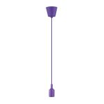 Dreifa 1.5m Suspension Kit 1 Light Purple,9cm Plastic Base and Silicon Lampholder Cover, E27 Max 20W, c/w Ceiling Bracket (Maximum Load 1.5kg)
