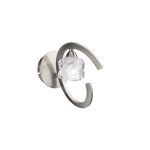Ice Wall Lamp Switched 1 Light G9 ECO, Satin Nickel