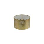 Sigma Round Cylinder, 300 x 170mm Gold Leaf With White Lining Shade